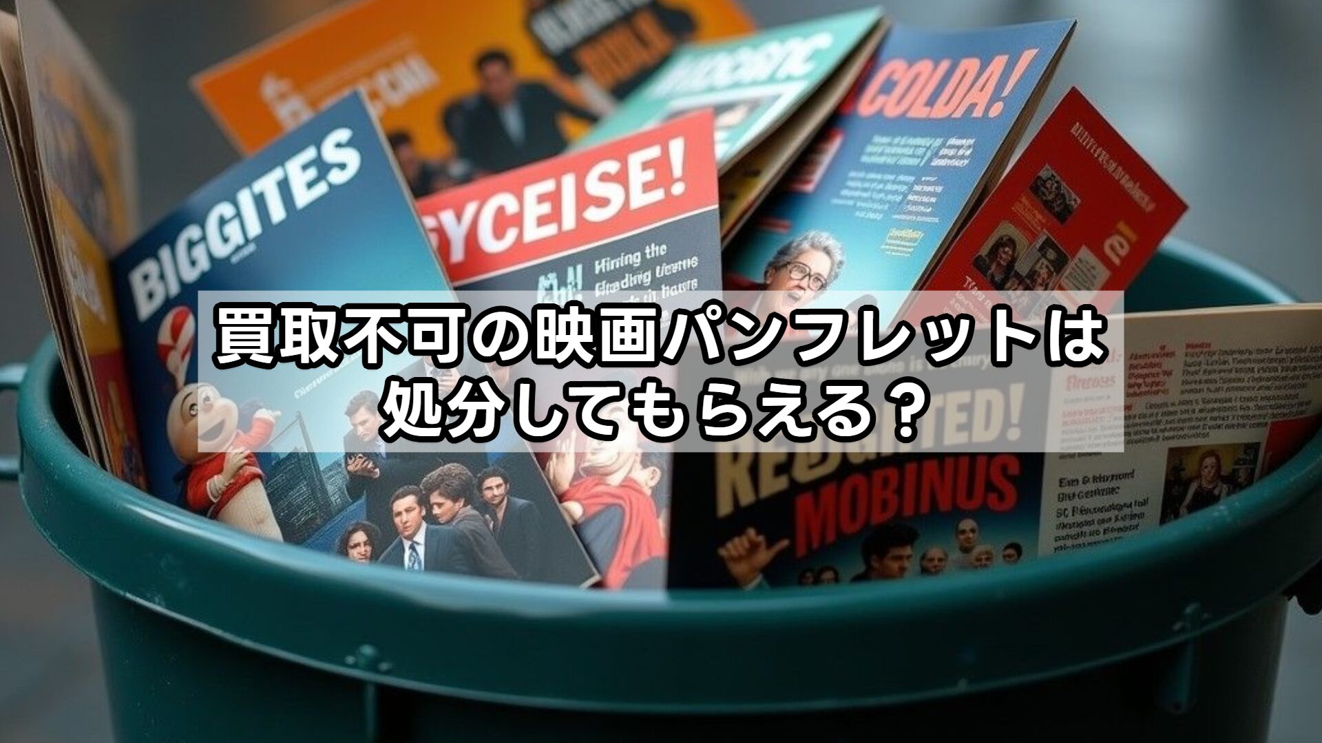 買取不可の映画パンフレットは処分してもらえる？
