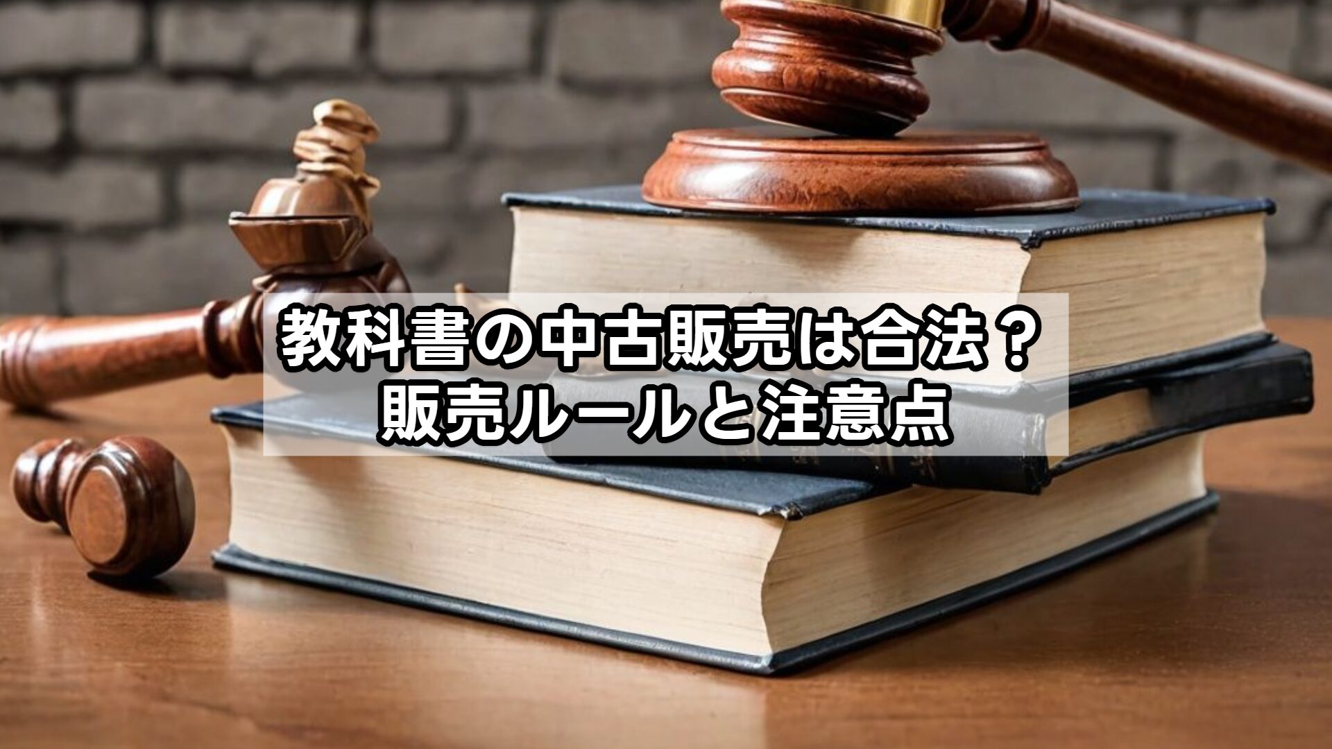 教科書の中古販売は合法?販売ルールと注意点