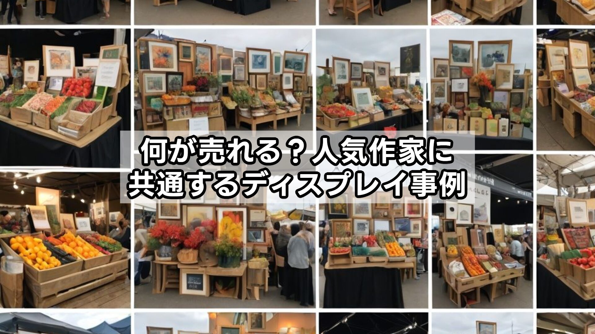 何が売れる?人気作家に共通するディスプレイ事例