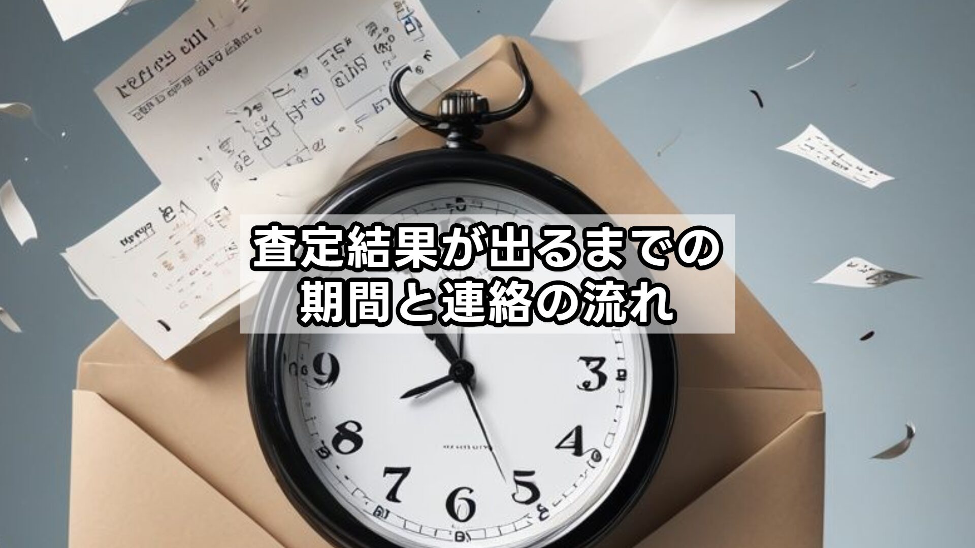査定結果が出るまでの期間と連絡の流れ