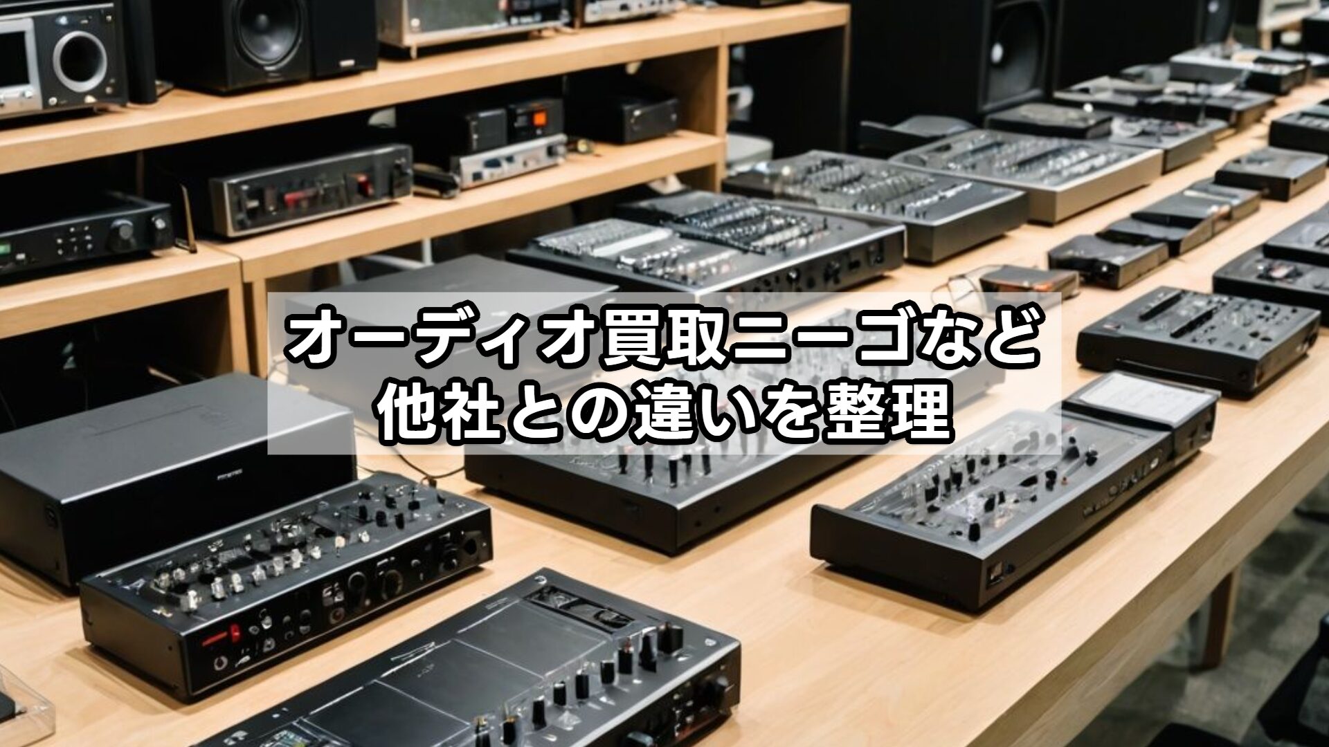 オーディオ買取ニーゴなど他社との違いを整理