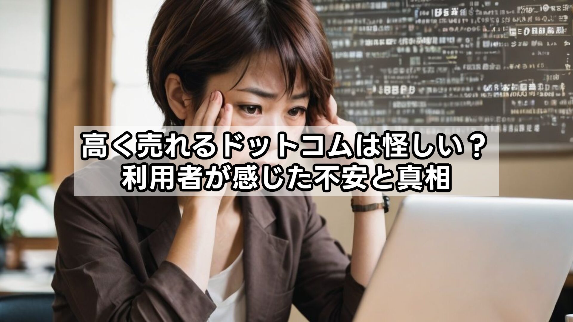 高く売れるドットコムは怪しい？利用者が感じた不安と真相