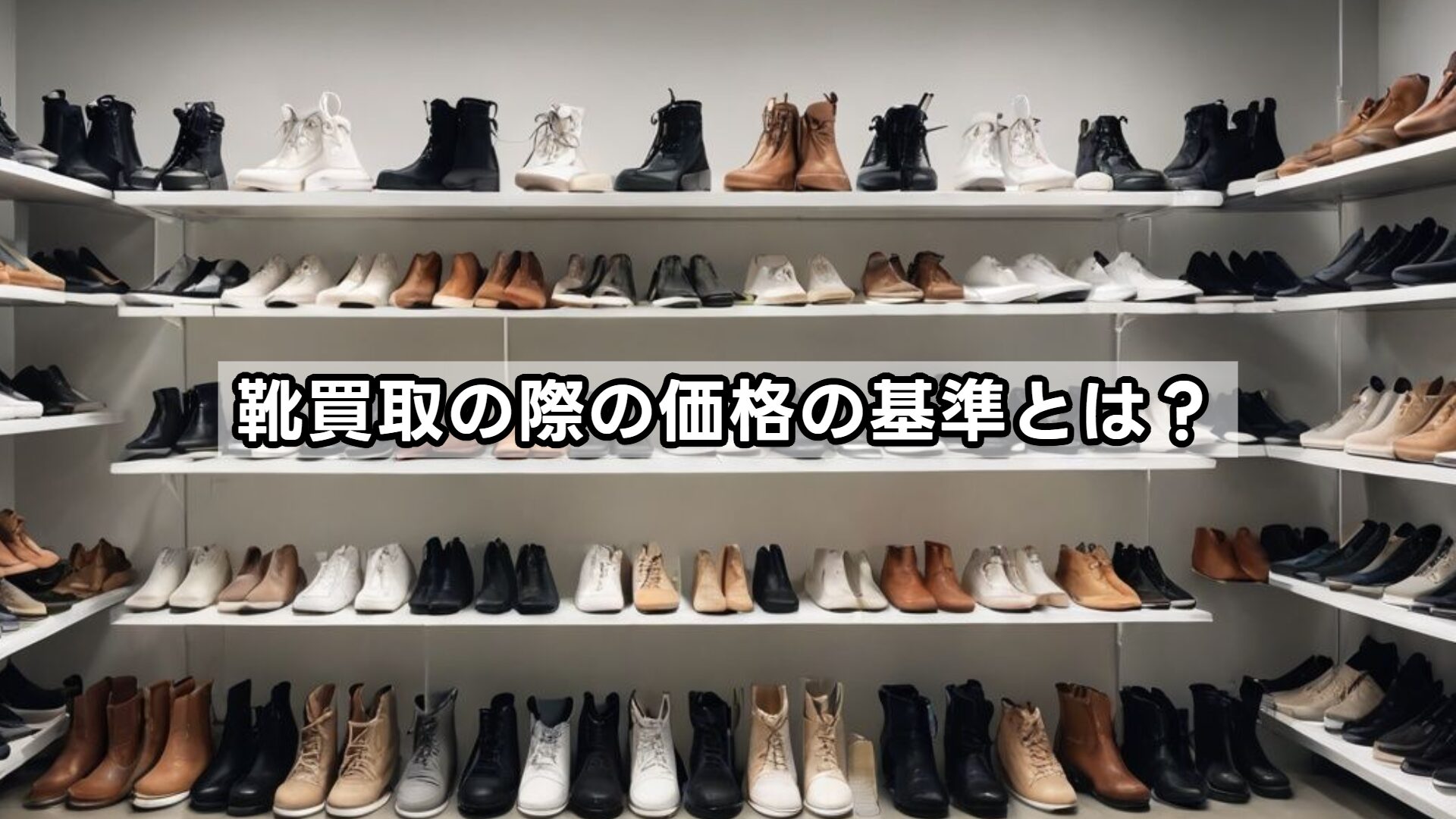 靴買取の際の価格の基準とは?