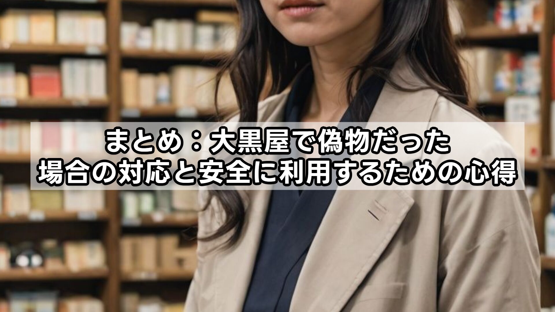 まとめ：大黒屋で偽物だった場合の対応と安全に利用するための心得