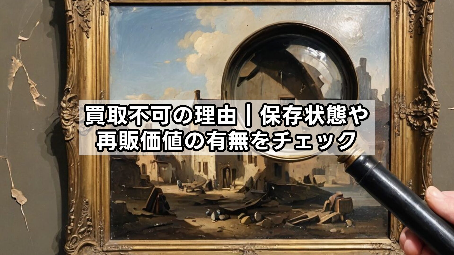 買取不可の理由｜保存状態や再販価値の有無をチェック