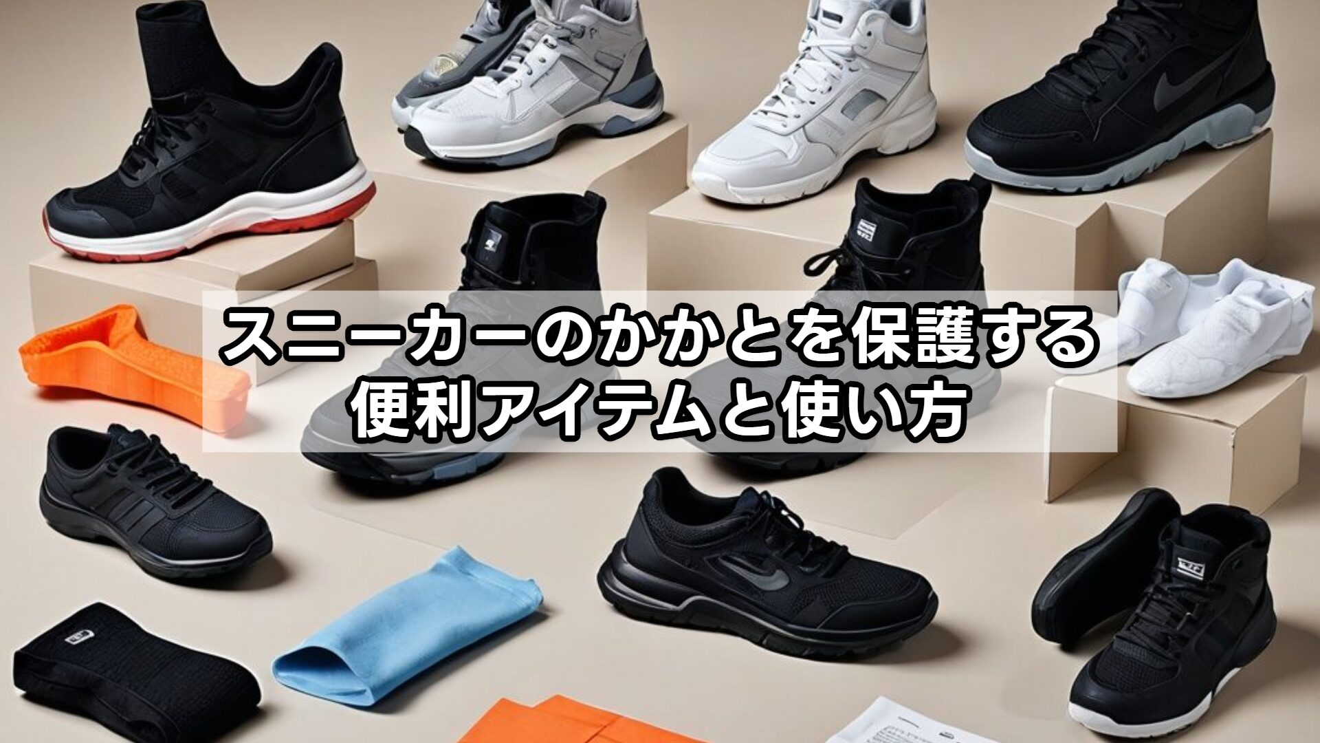 スニーカーのかかとを保護する便利アイテムと使い方