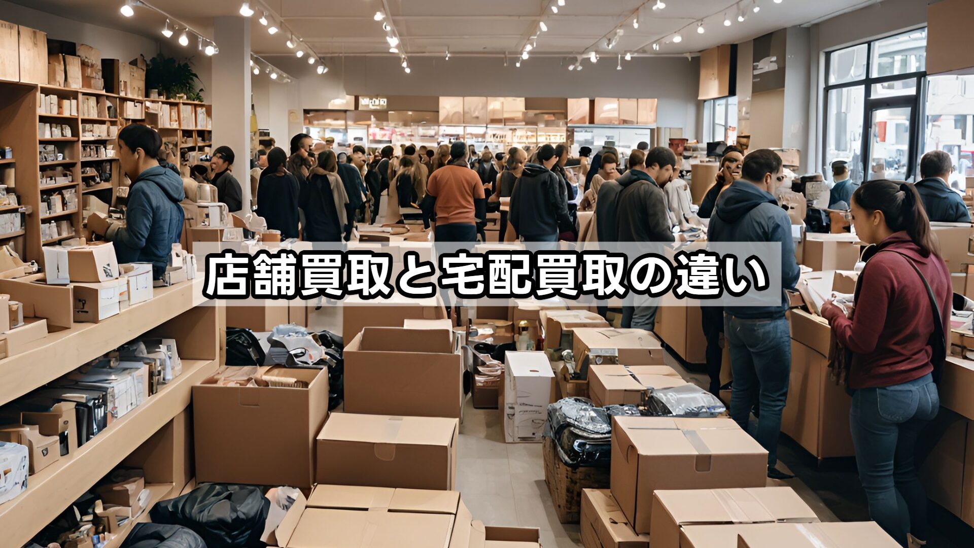 店舗買取と宅配買取の違い