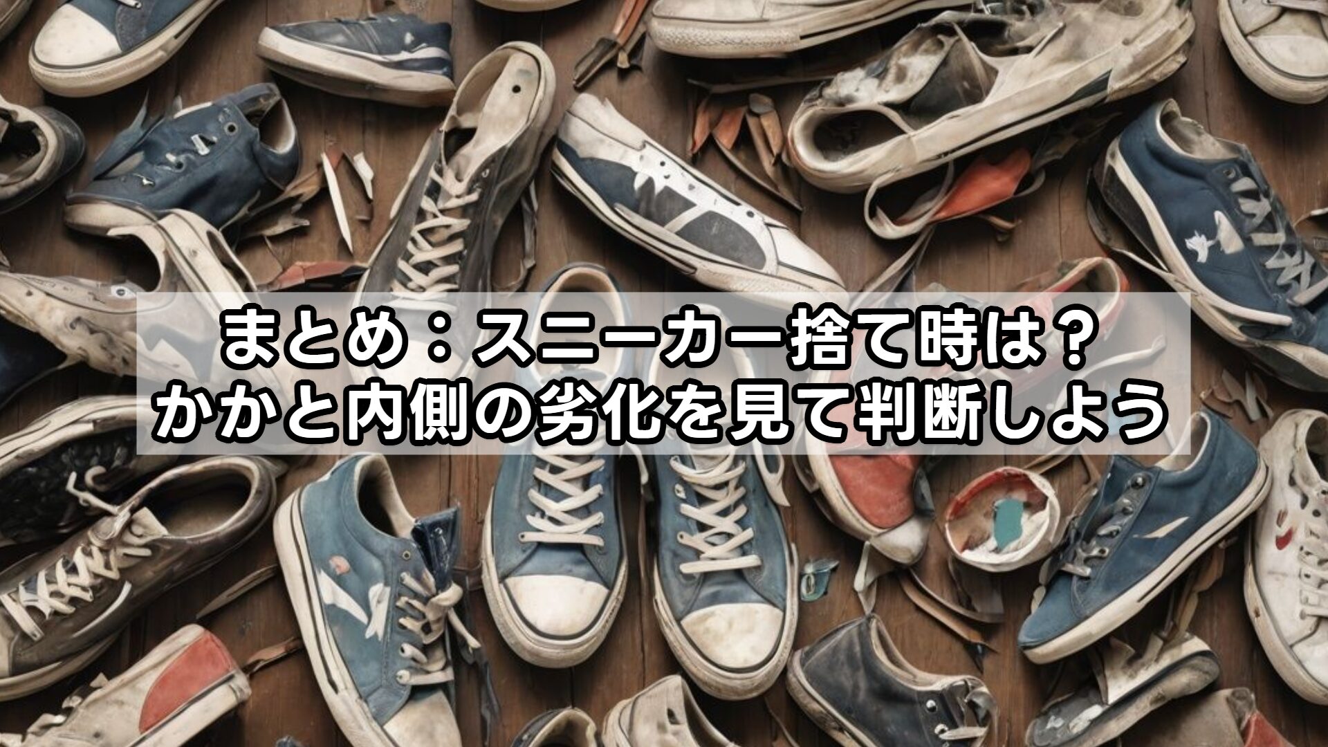 まとめ：スニーカー捨て時は？かかと内側の劣化を見て判断しよう