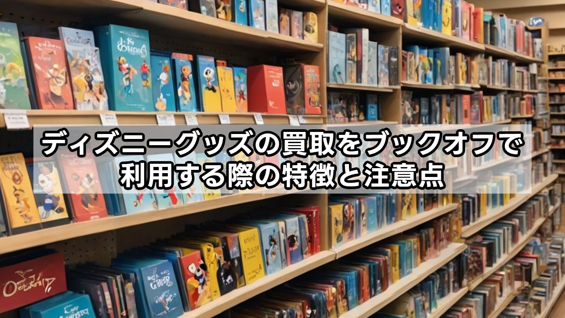 ディズニーグッズの買取をブックオフで利用する際の特徴と注意点