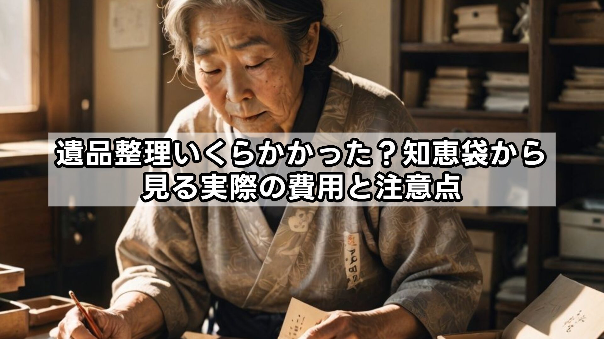 遺品整理いくらかかった？知恵袋から見る実際の費用と注意点