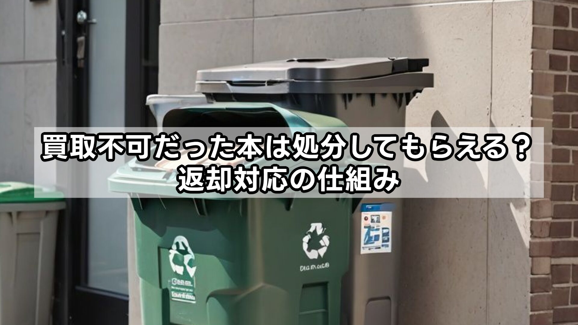 買取不可だった本は処分してもらえる？返却対応の仕組み