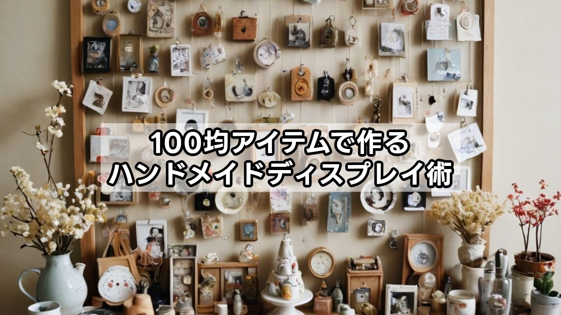 100均アイテムで作るハンドメイドディスプレイ術