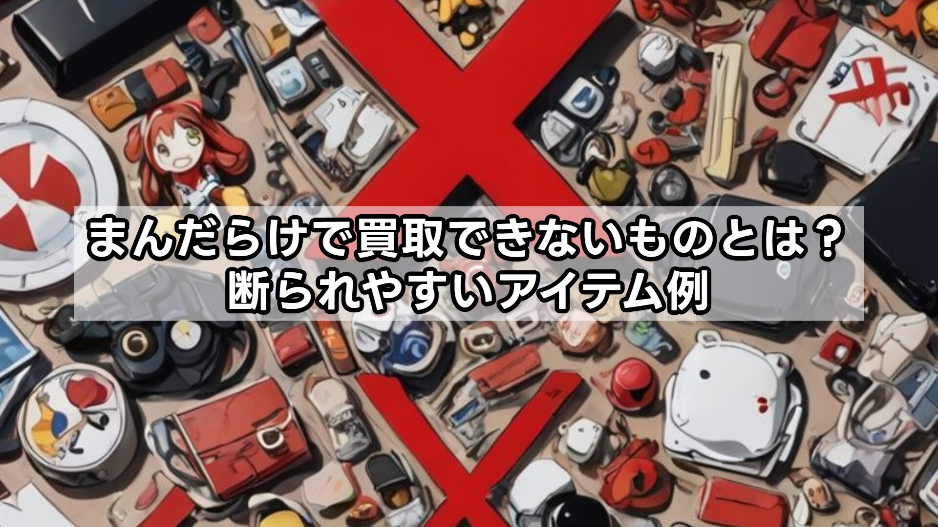 まんだらけで買取できないものとは？断られやすいアイテム例