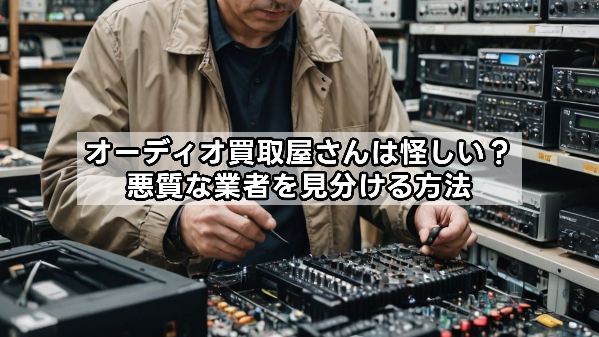 オーディオ買取屋さんは怪しい?悪質な業者を見分ける方法