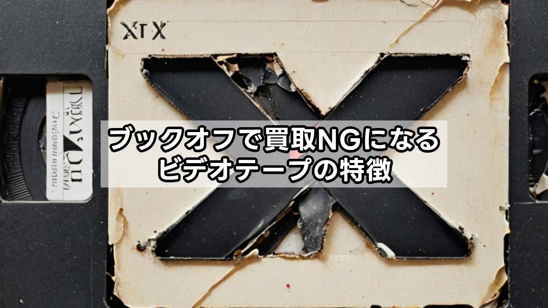 ブックオフで買取NGになるビデオテープの特徴
