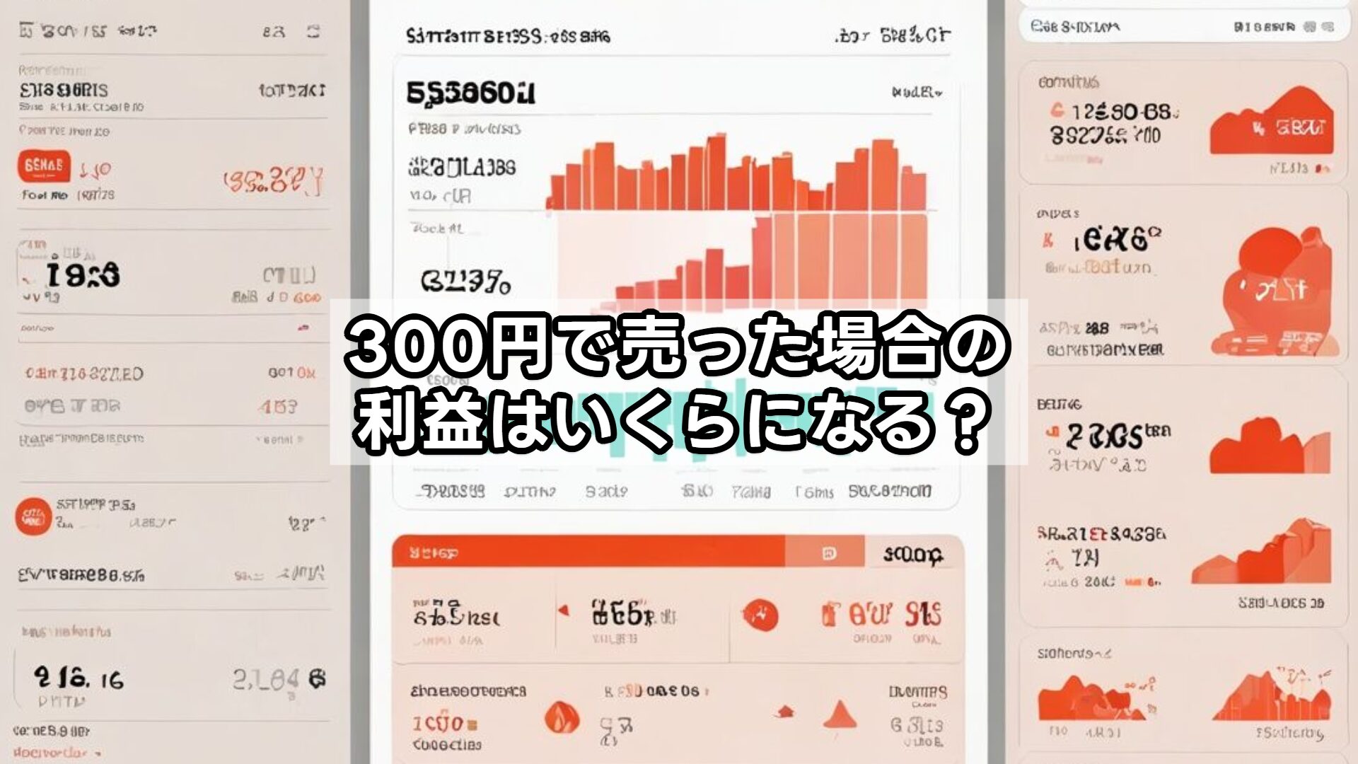 300円で売った場合の利益はいくらになる?