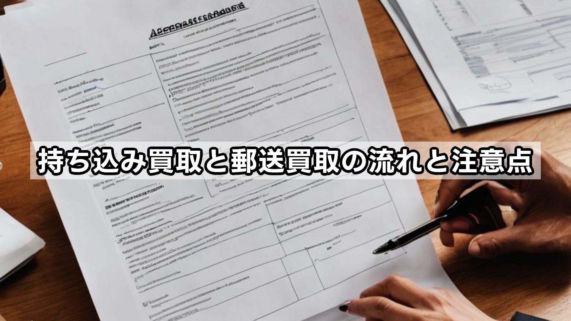 持ち込み買取と郵送買取の流れと注意点