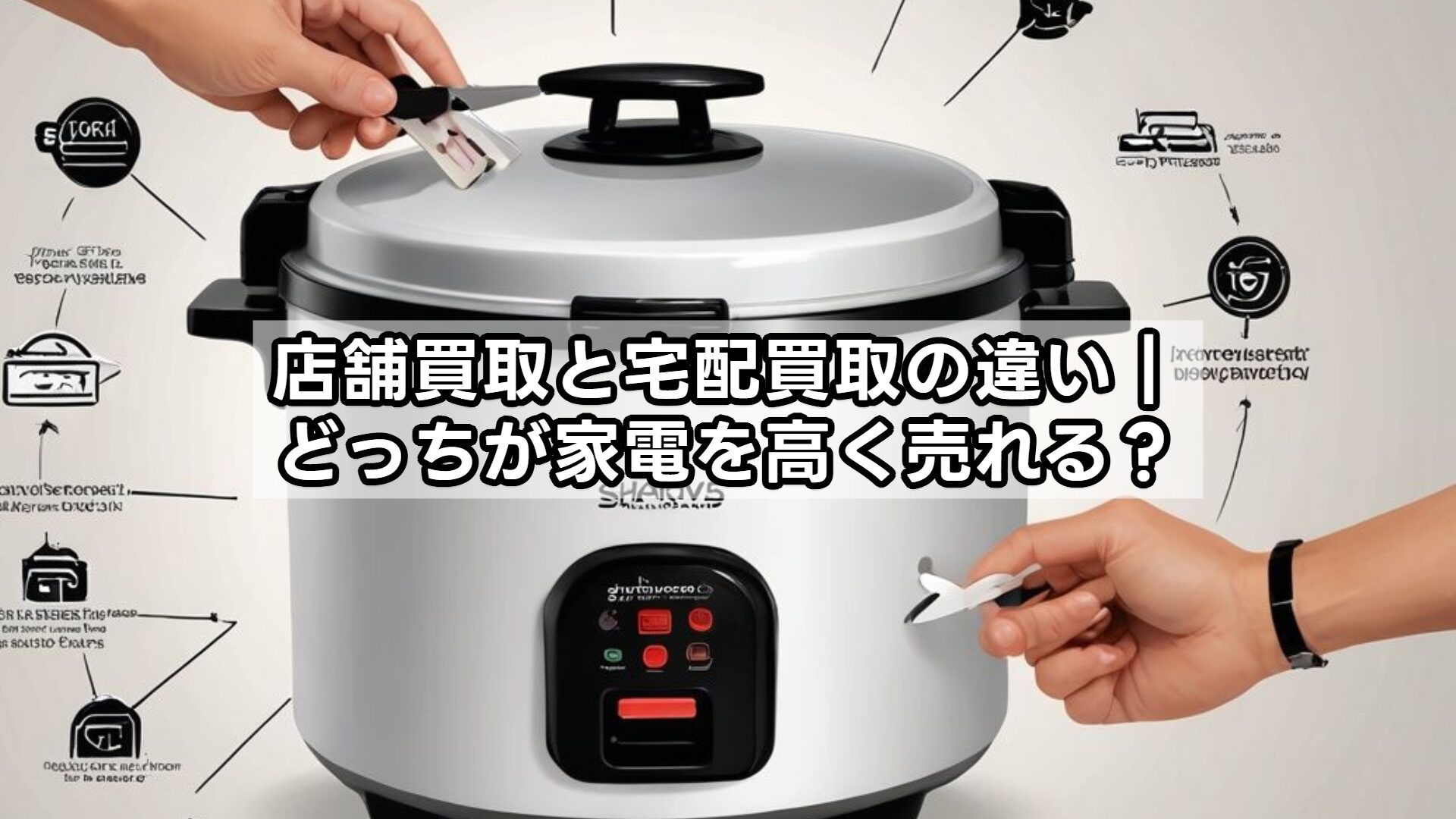 店舗買取と宅配買取の違い｜どっちが家電を高く売れる？