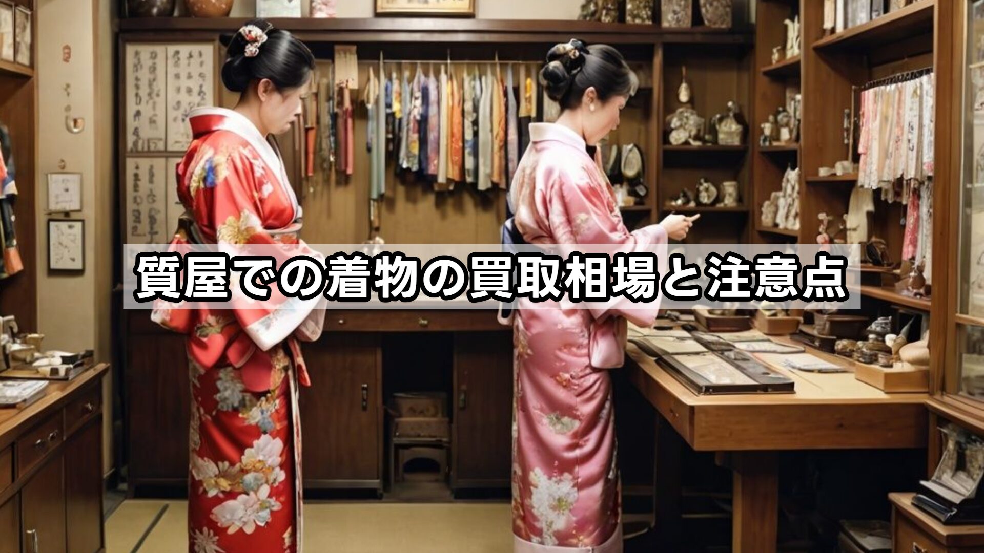 質屋での着物の買取相場と注意点