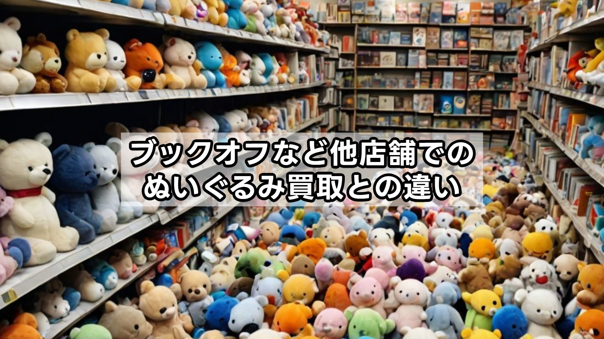 ブックオフなど他店舗でのぬいぐるみ買取との違い