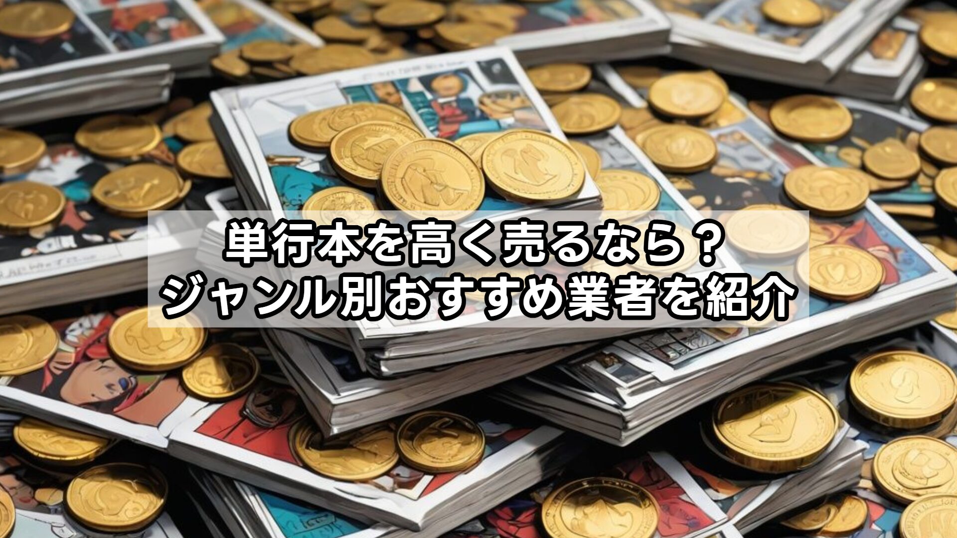 単行本を高く売るなら？ジャンル別おすすめ業者を紹介