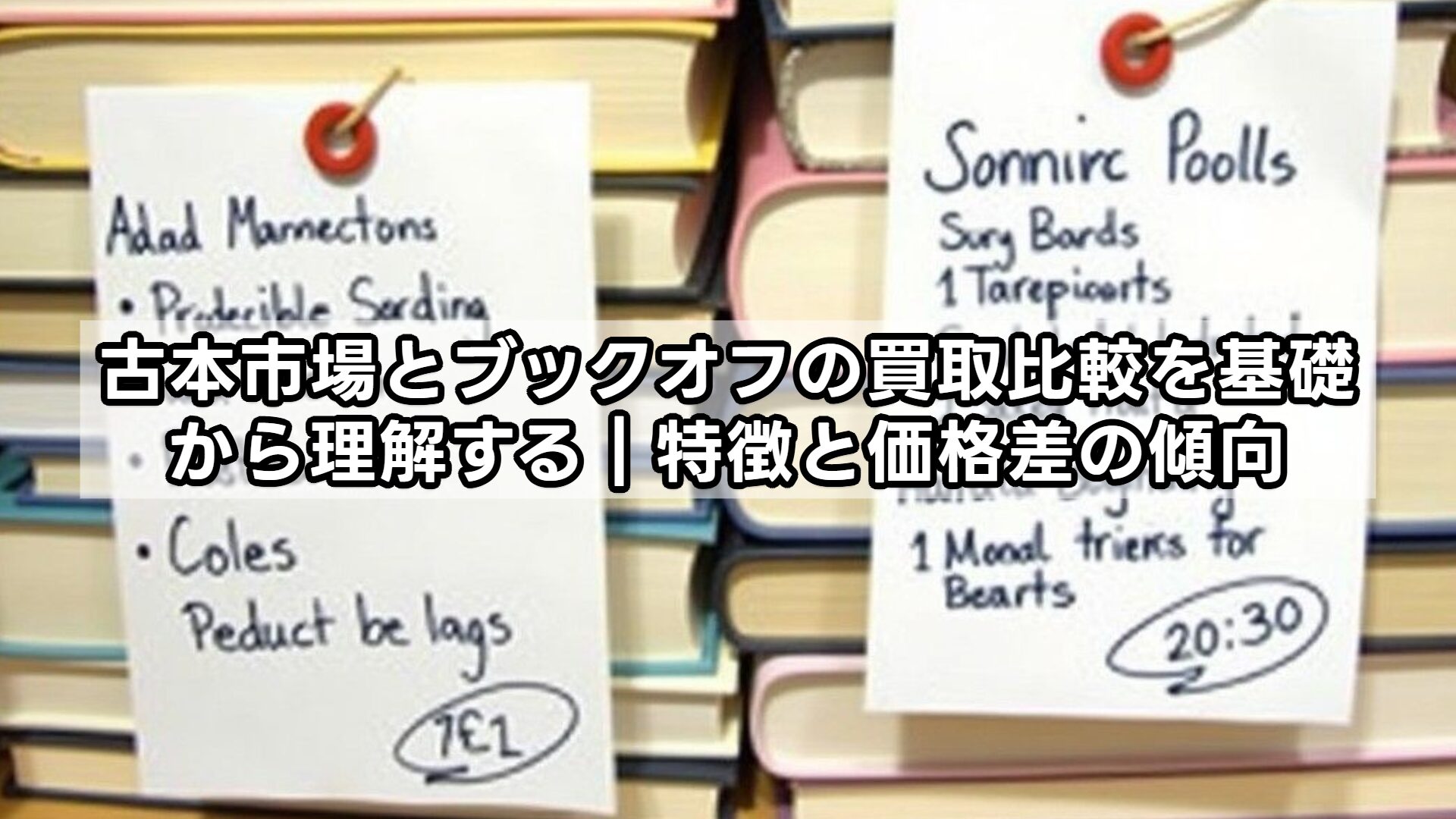 古本市場とブックオフの買取比較を基礎から理解する|特徴と価格差の傾向