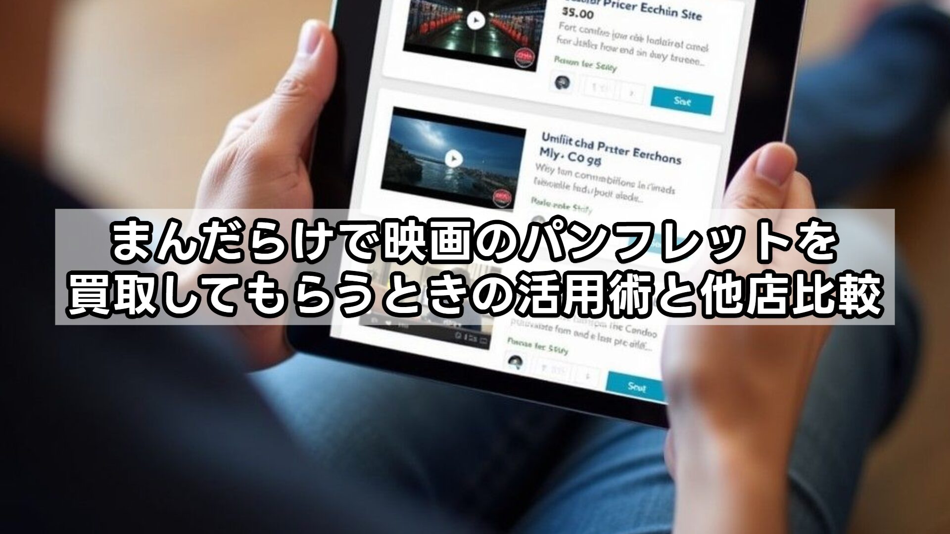 まんだらけで映画のパンフレットを買取してもらうときの活用術と他店比較
