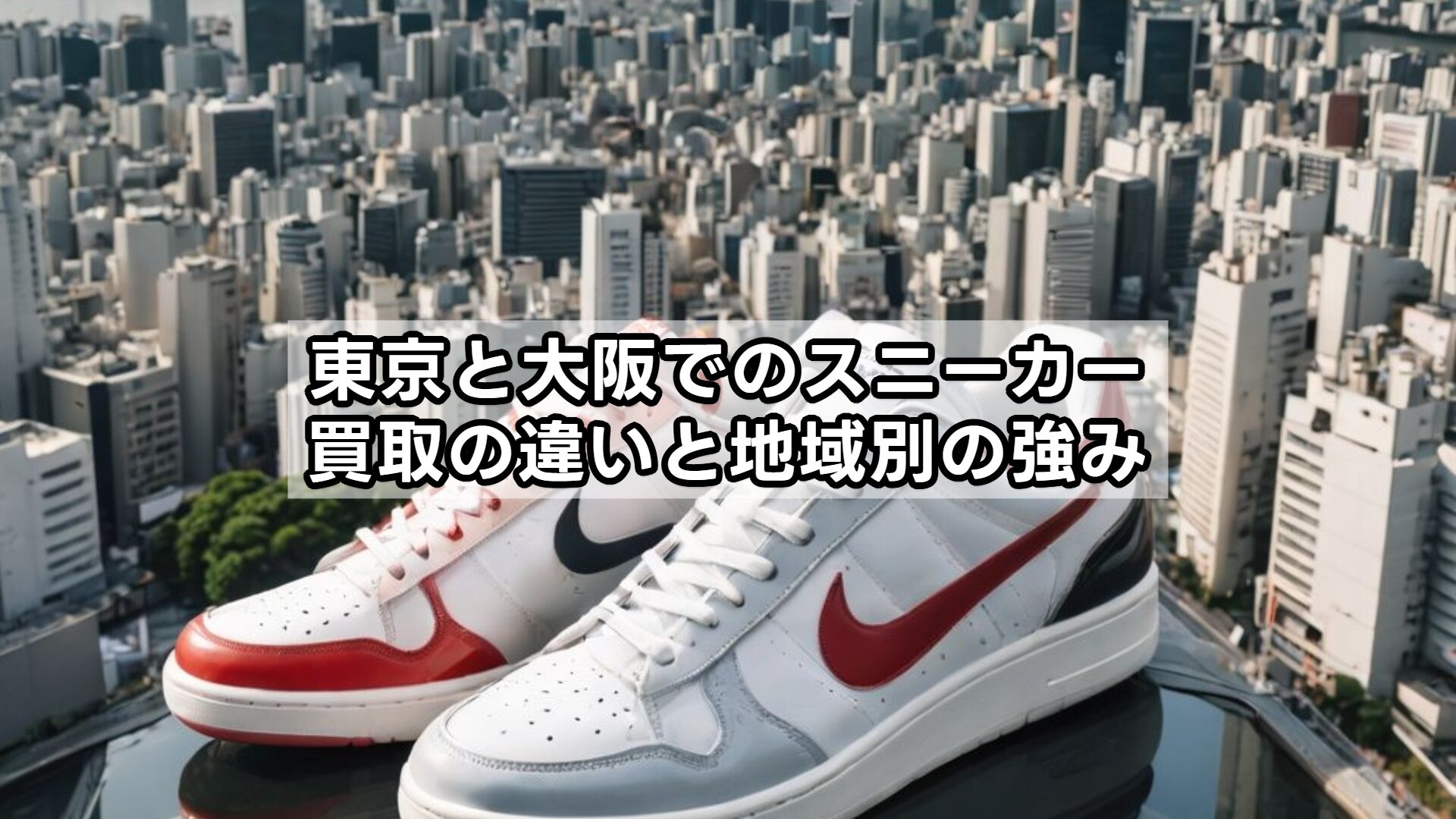 東京と大阪でのスニーカー買取の違いと地域別の強み