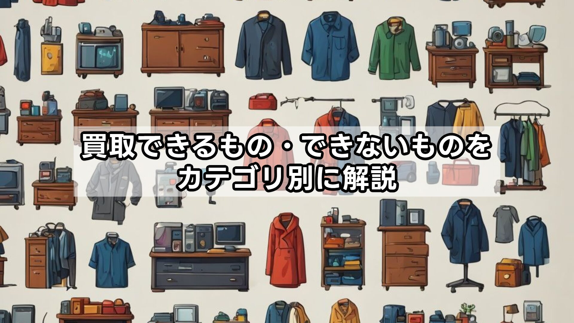 買取できるもの・できないものをカテゴリ別に解説