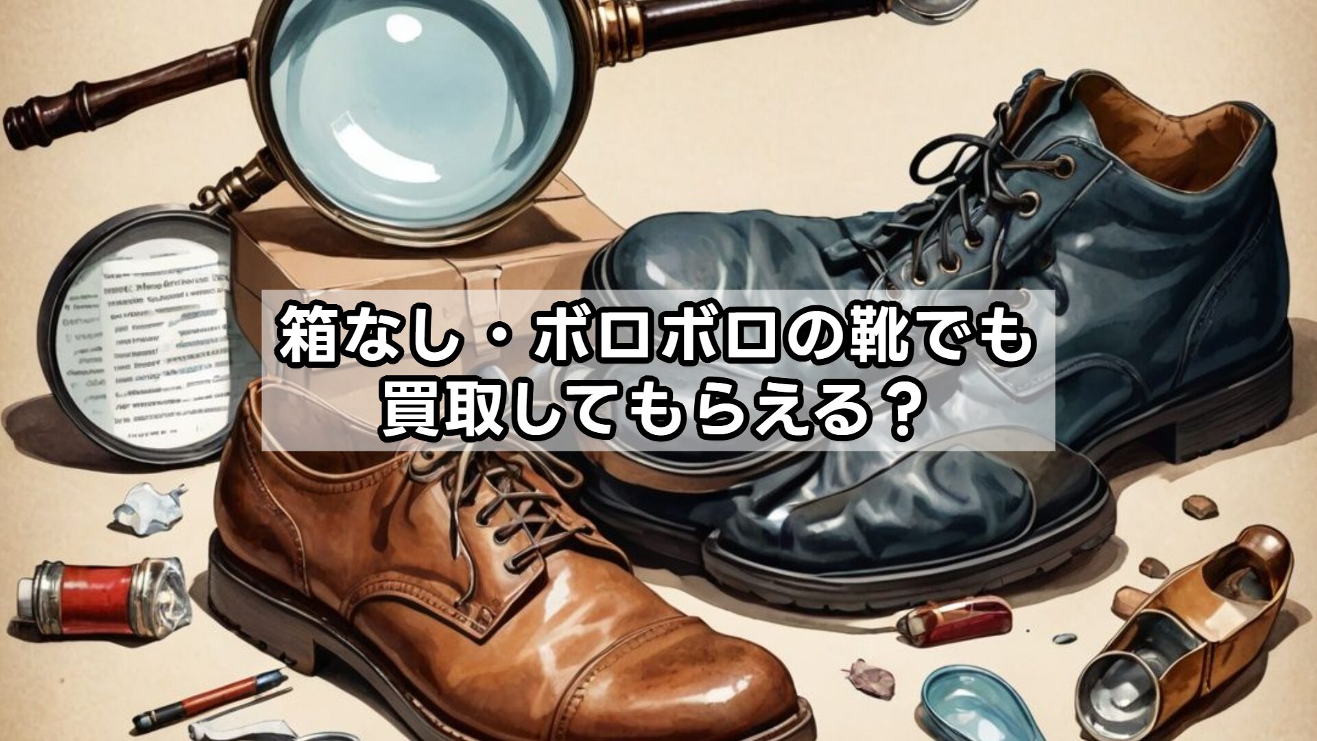 箱なし・ボロボロの靴でも買取してもらえる?