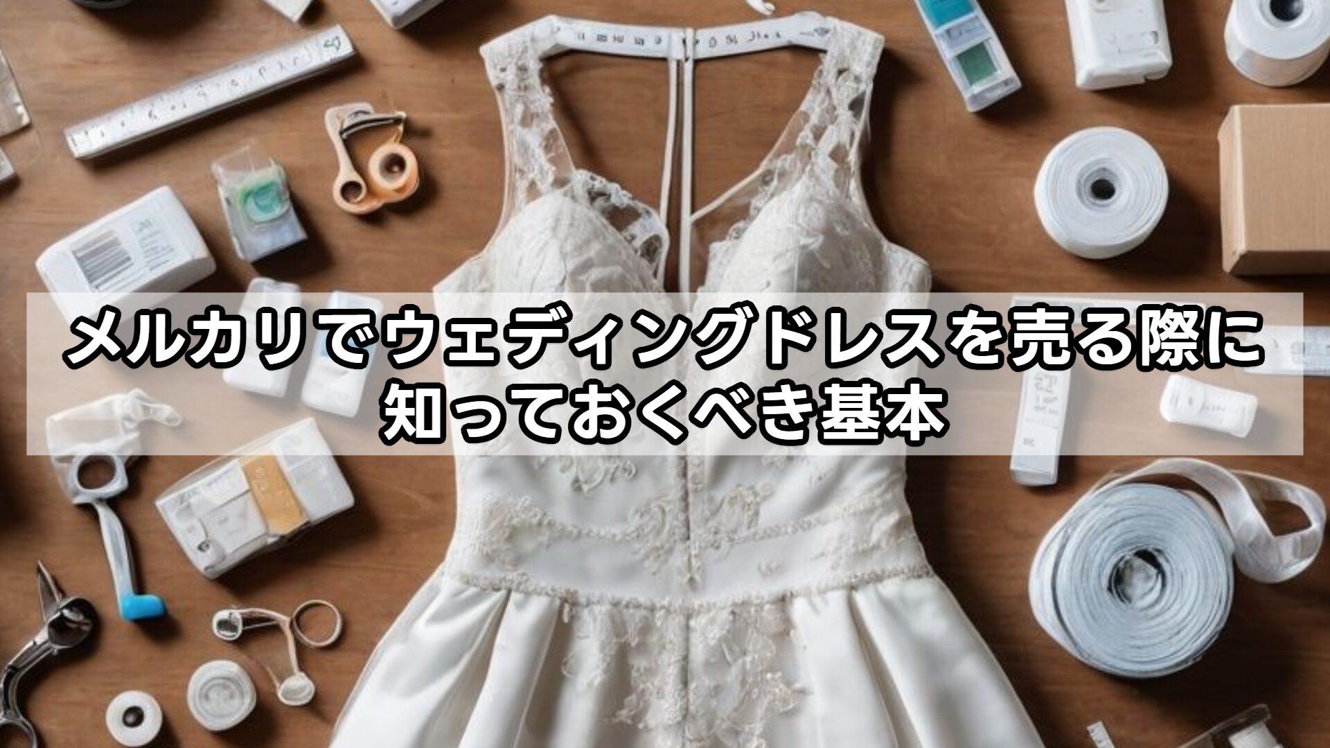 メルカリでウェディングドレスを売る際に知っておくべき基本