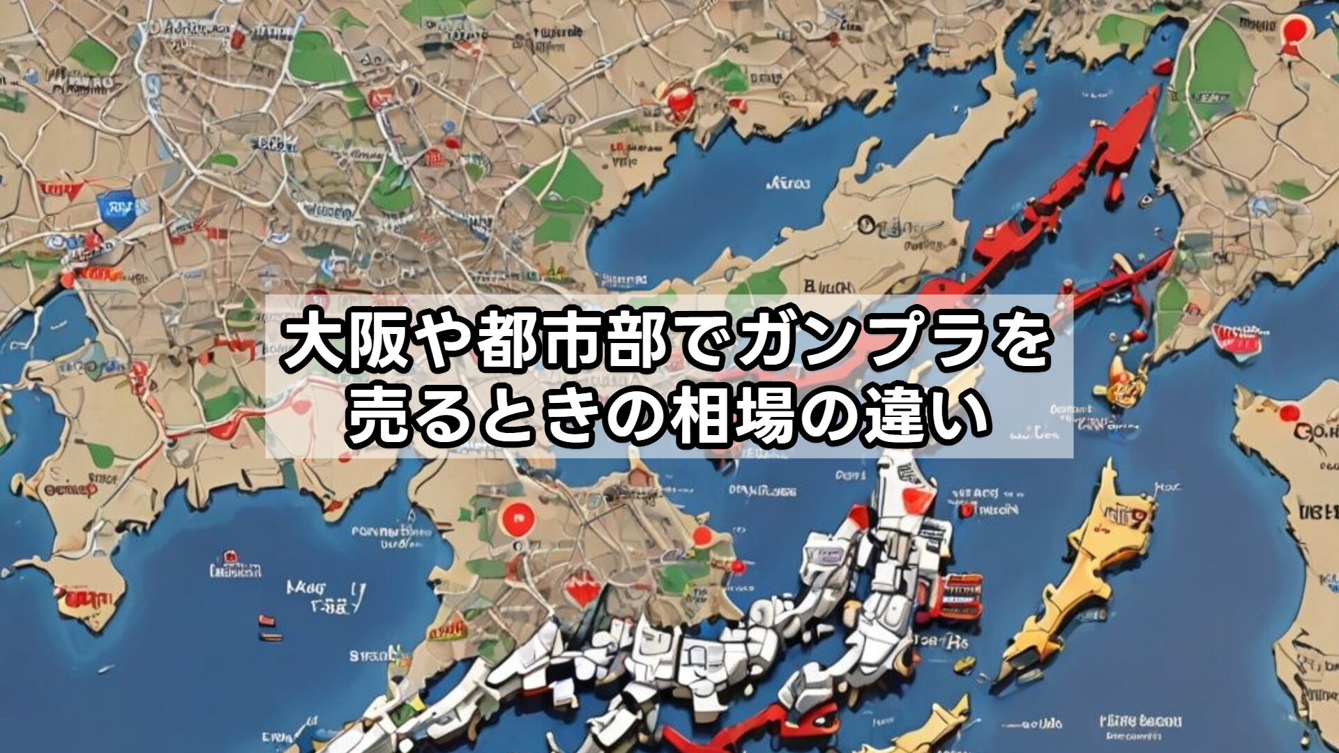 大阪や都市部でガンプラを売るときの相場の違い