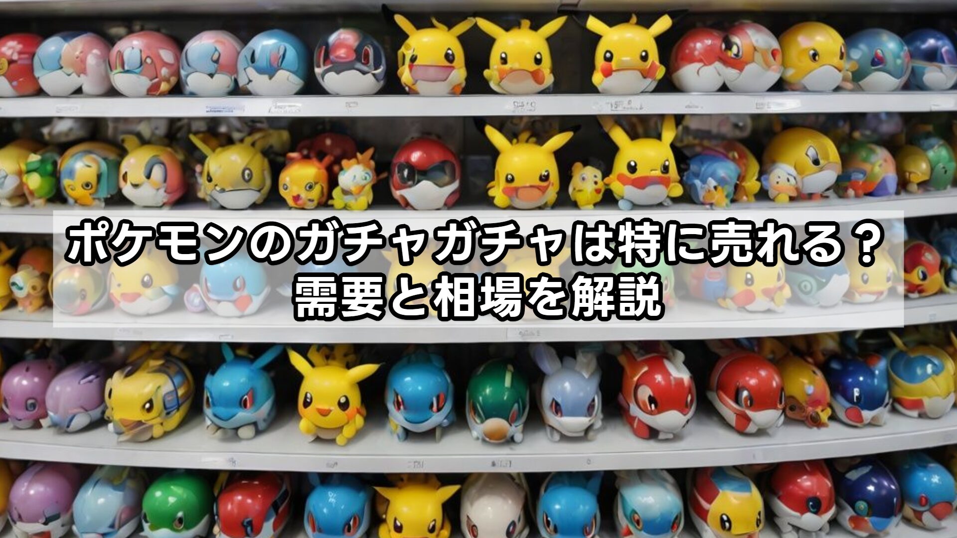 ポケモンのガチャガチャは特に売れる?需要と相場を解説