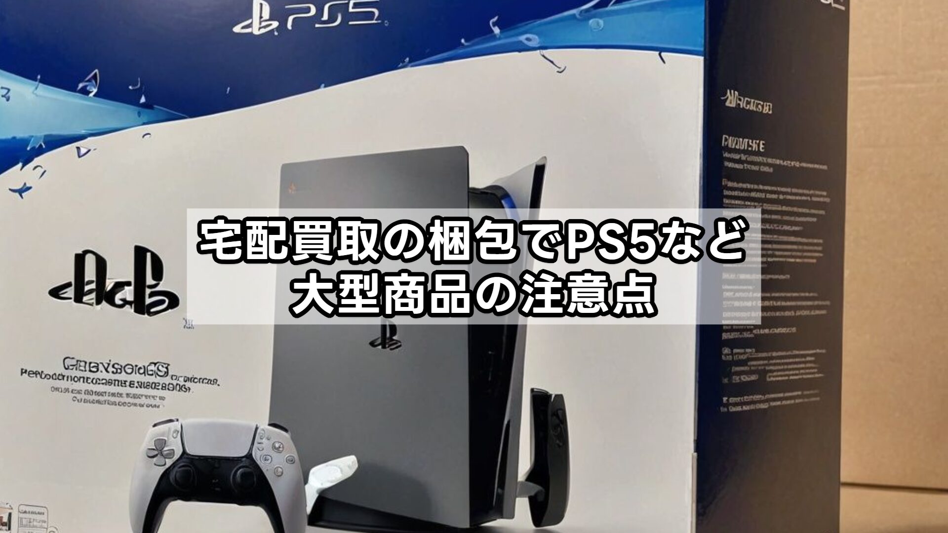 宅配買取の梱包でPS5など大型商品の注意点
