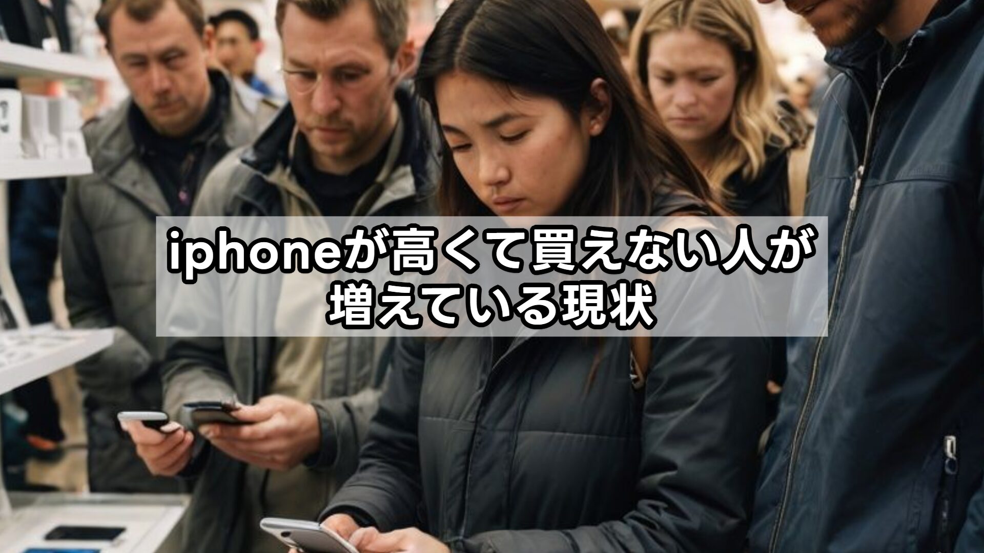 iphoneが高くて買えない人が増えている現状