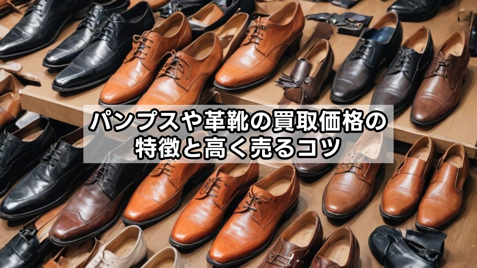パンプスや革靴の買取価格の特徴と高く売るコツ