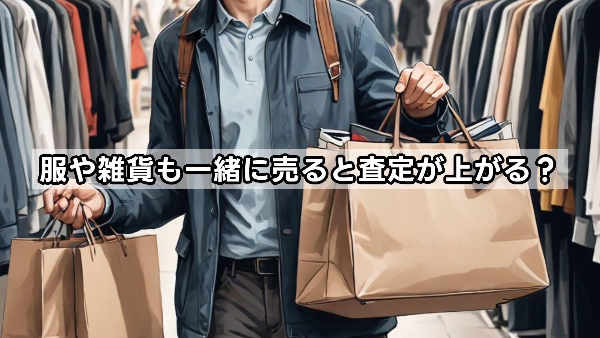 服や雑貨も一緒に売ると査定が上がる?
