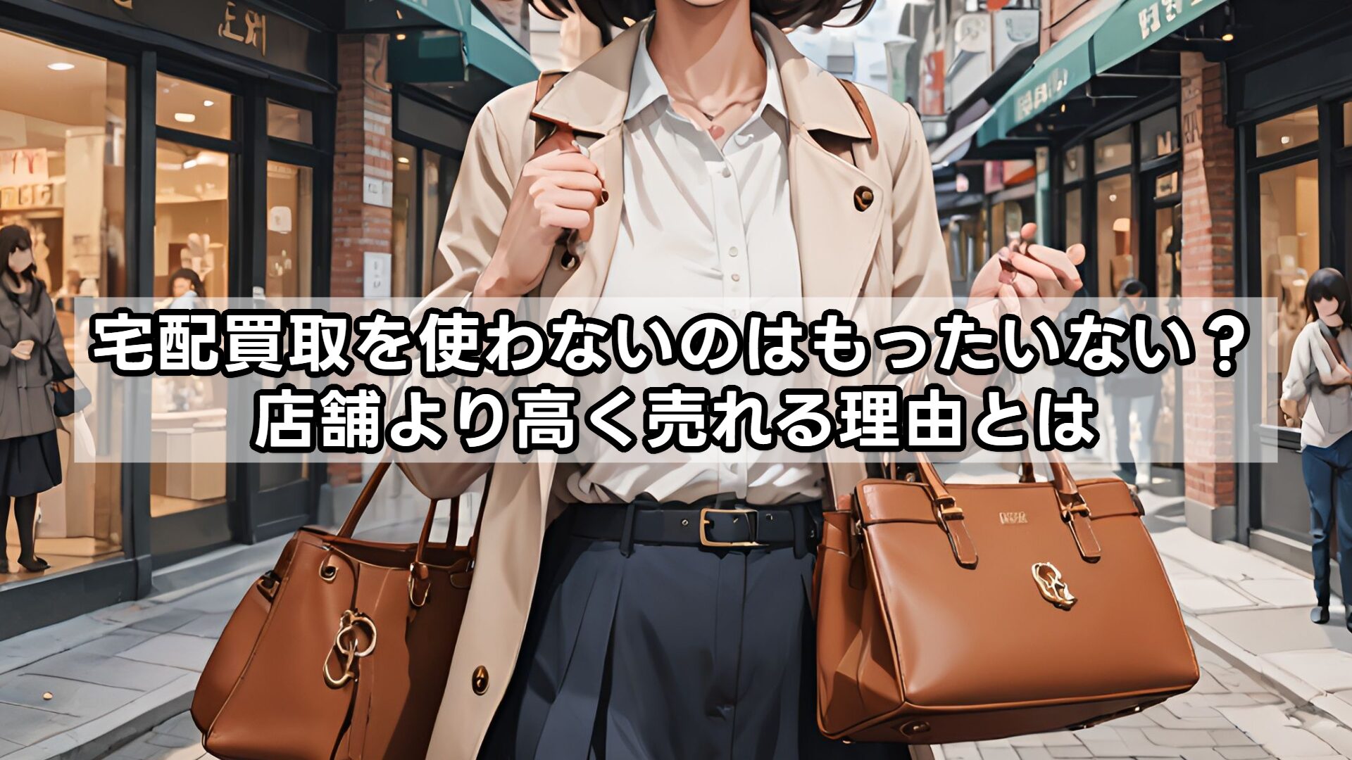 宅配買取を使わないのはもったいない?店舗より高く売れる理由とは