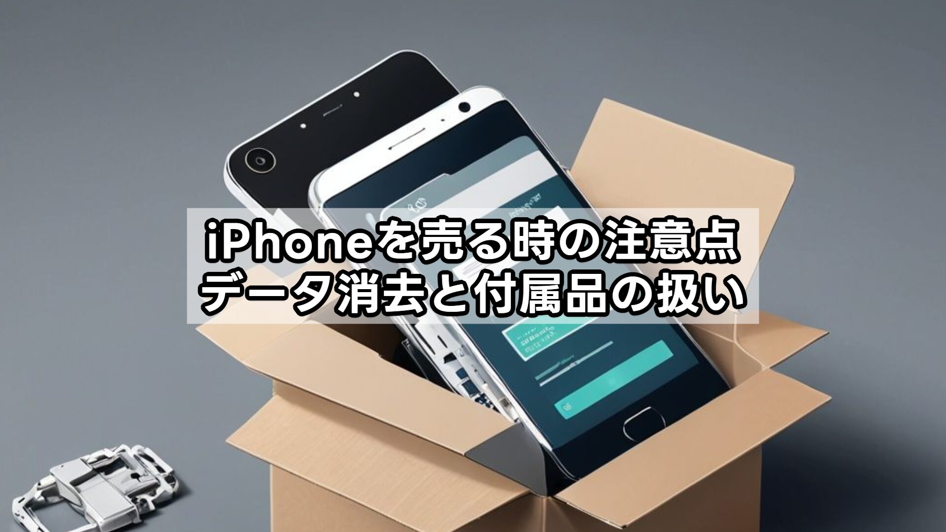 iPhoneを売る時の注意点｜データ消去と付属品の扱い