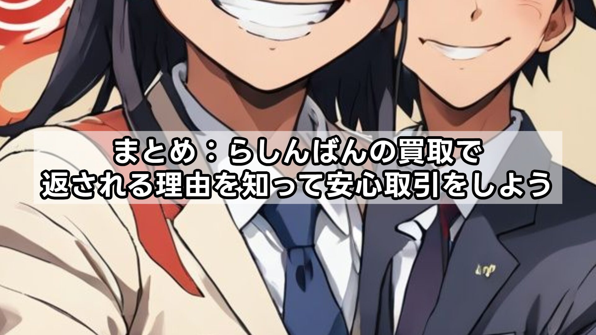まとめ：らしんばんの買取で返される理由を知って安心取引をしよう