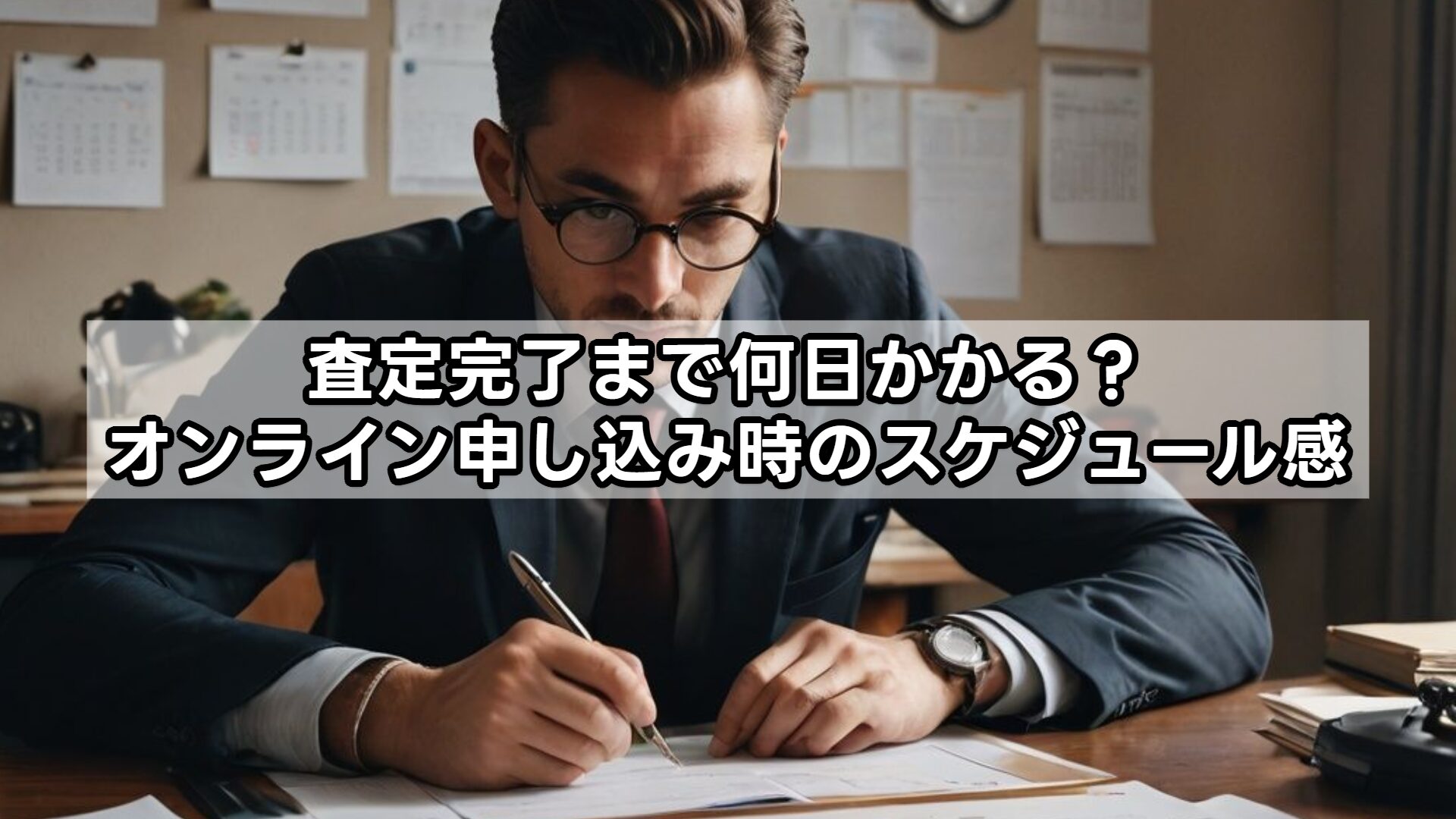 査定完了まで何日かかる？オンライン申し込み時のスケジュール感