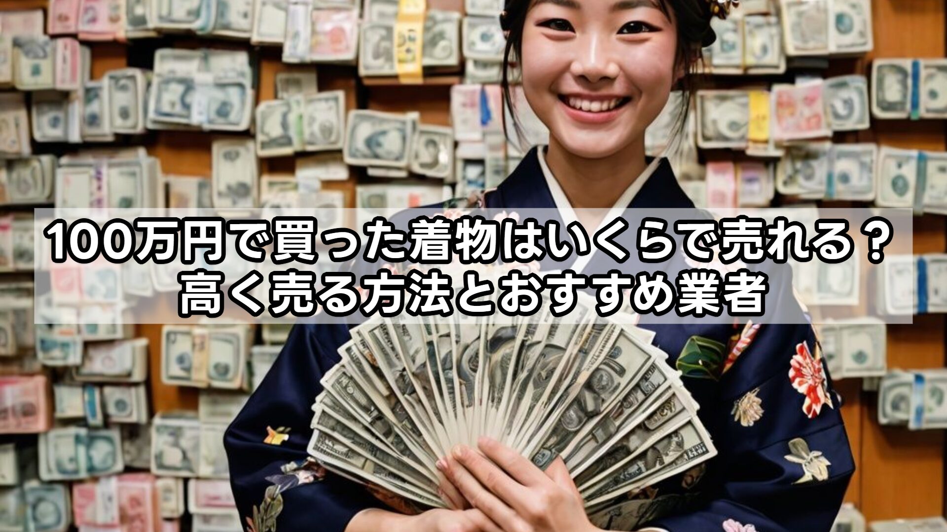 100万円で買った着物はいくらで売れる?高く売る方法とおすすめ業者