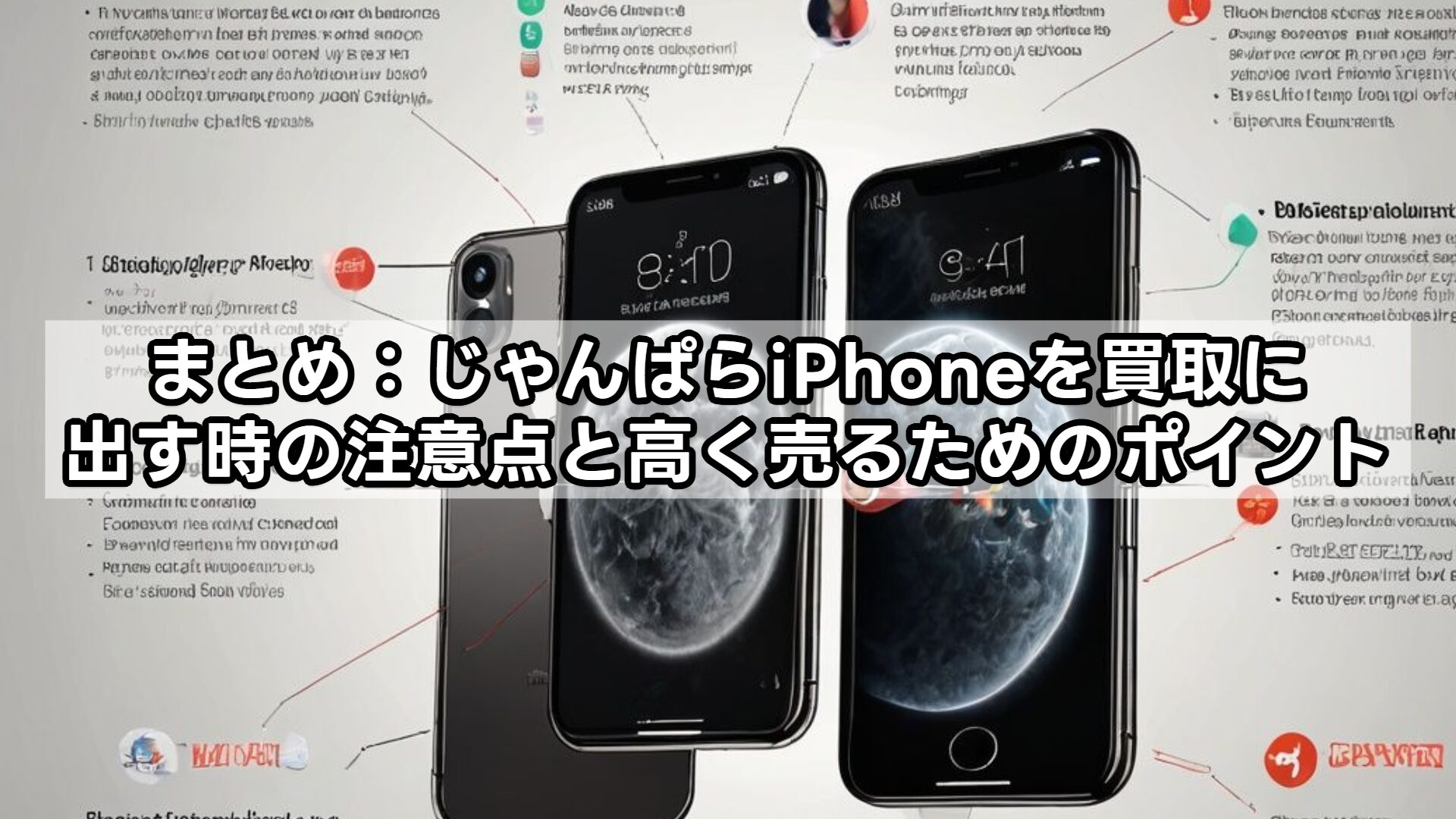 まとめ：じゃんぱらiPhoneを買取に出す時の注意点と高く売るためのポイント