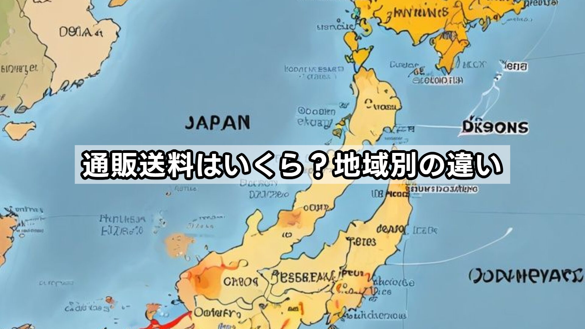 通販送料はいくら？地域別の違い