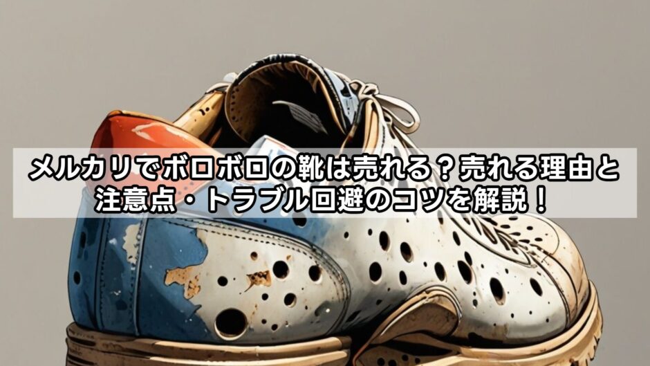 メルカリでボロボロの靴は売れる？売れる理由と注意点・トラブル回避のコツを解説！