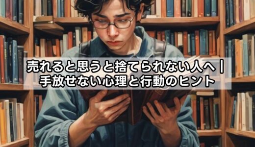 売れると思うと捨てられない人へ｜手放せない心理と行動のヒント