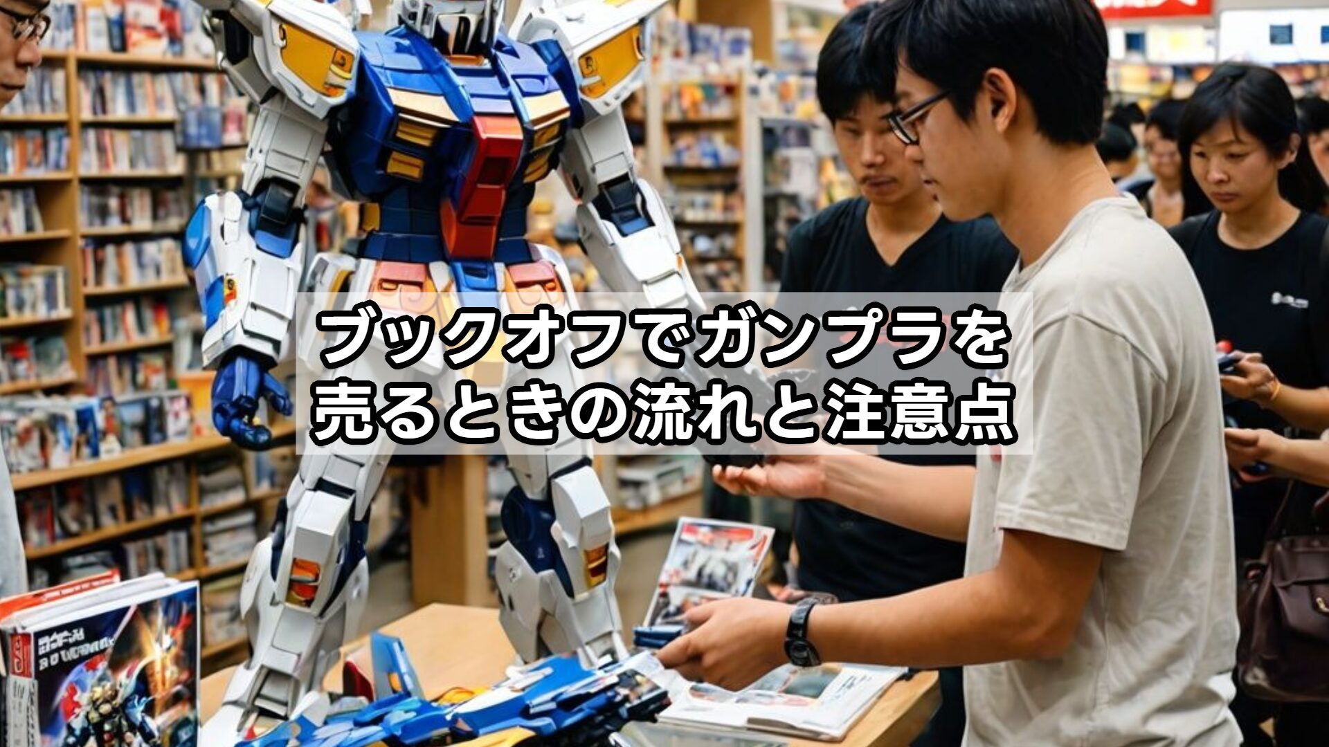 ブックオフでガンプラを売るときの流れと注意点