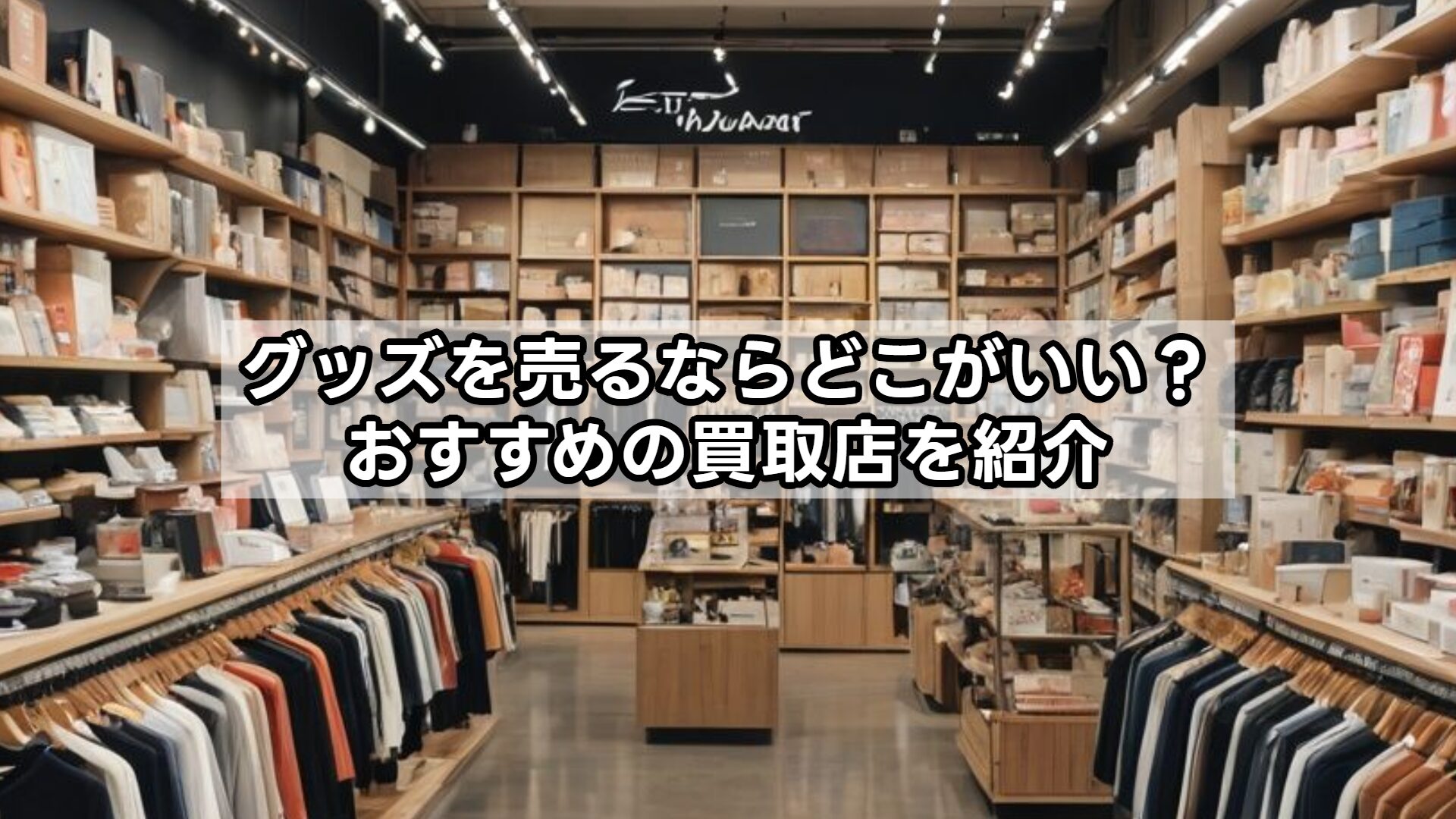 グッズを売るならどこがいい？おすすめの買取店を紹介