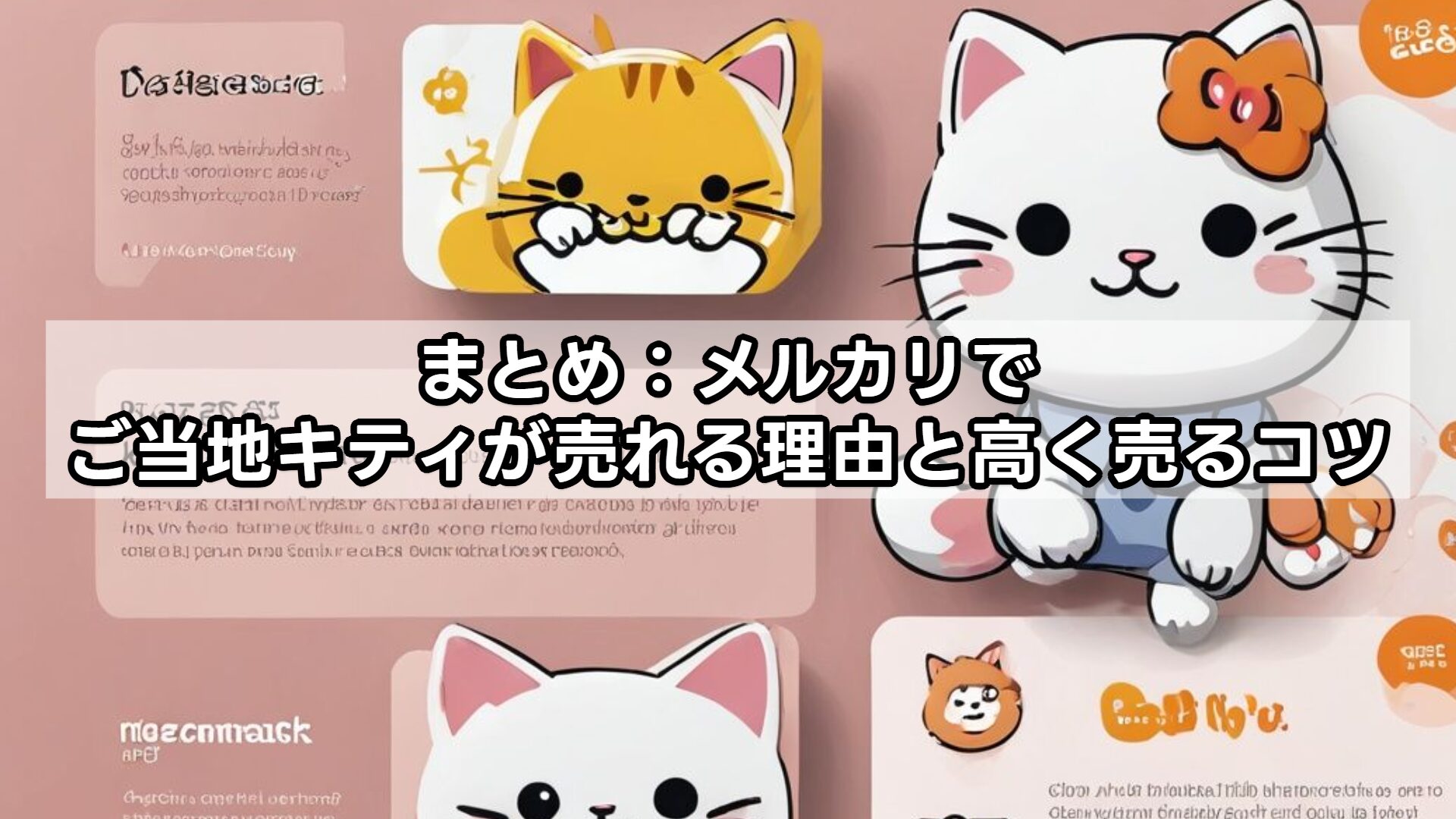 まとめ：メルカリでご当地キティが売れる理由と高く売るコツ