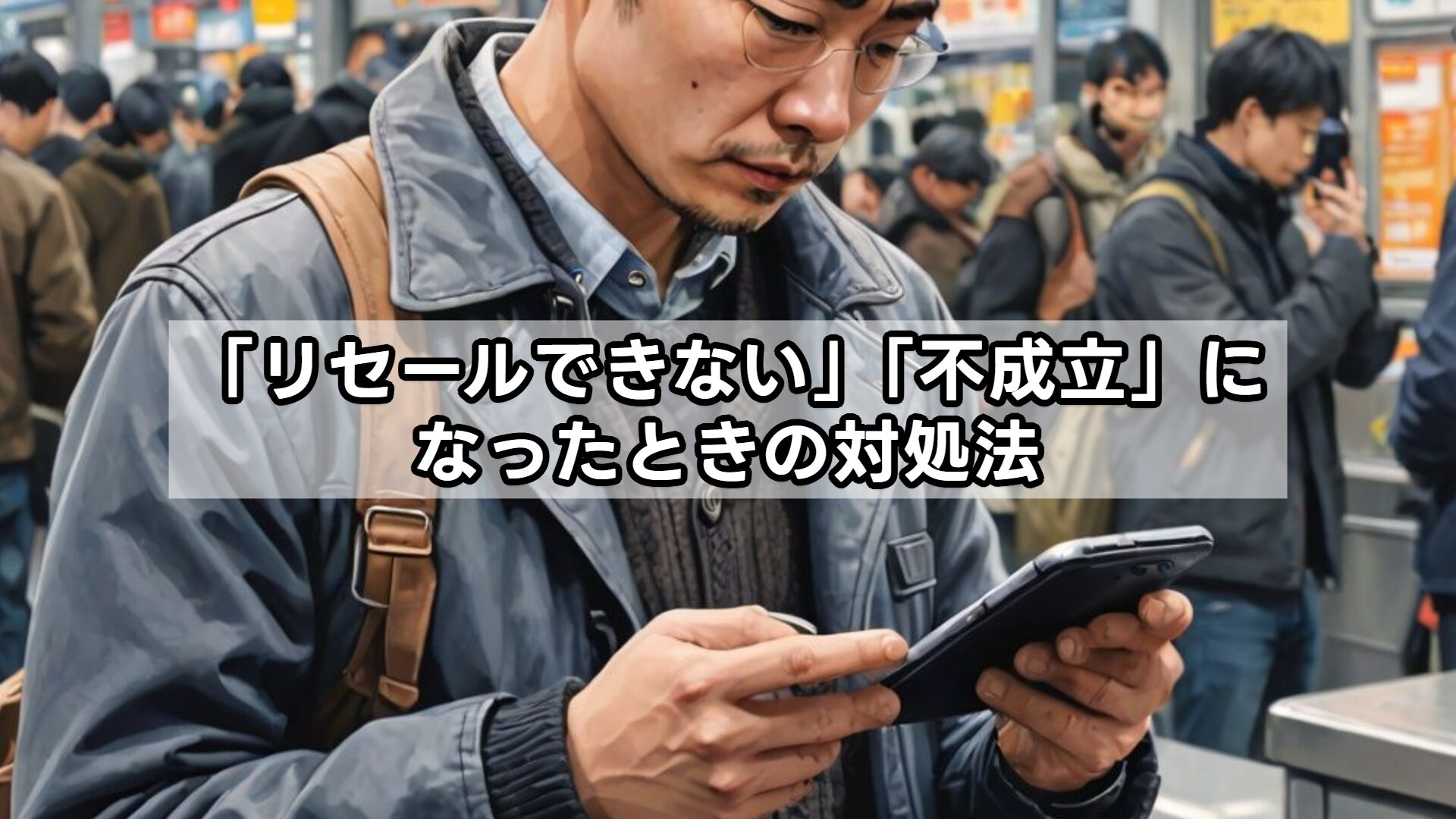 「リセールできない」「不成立」になったときの対処法